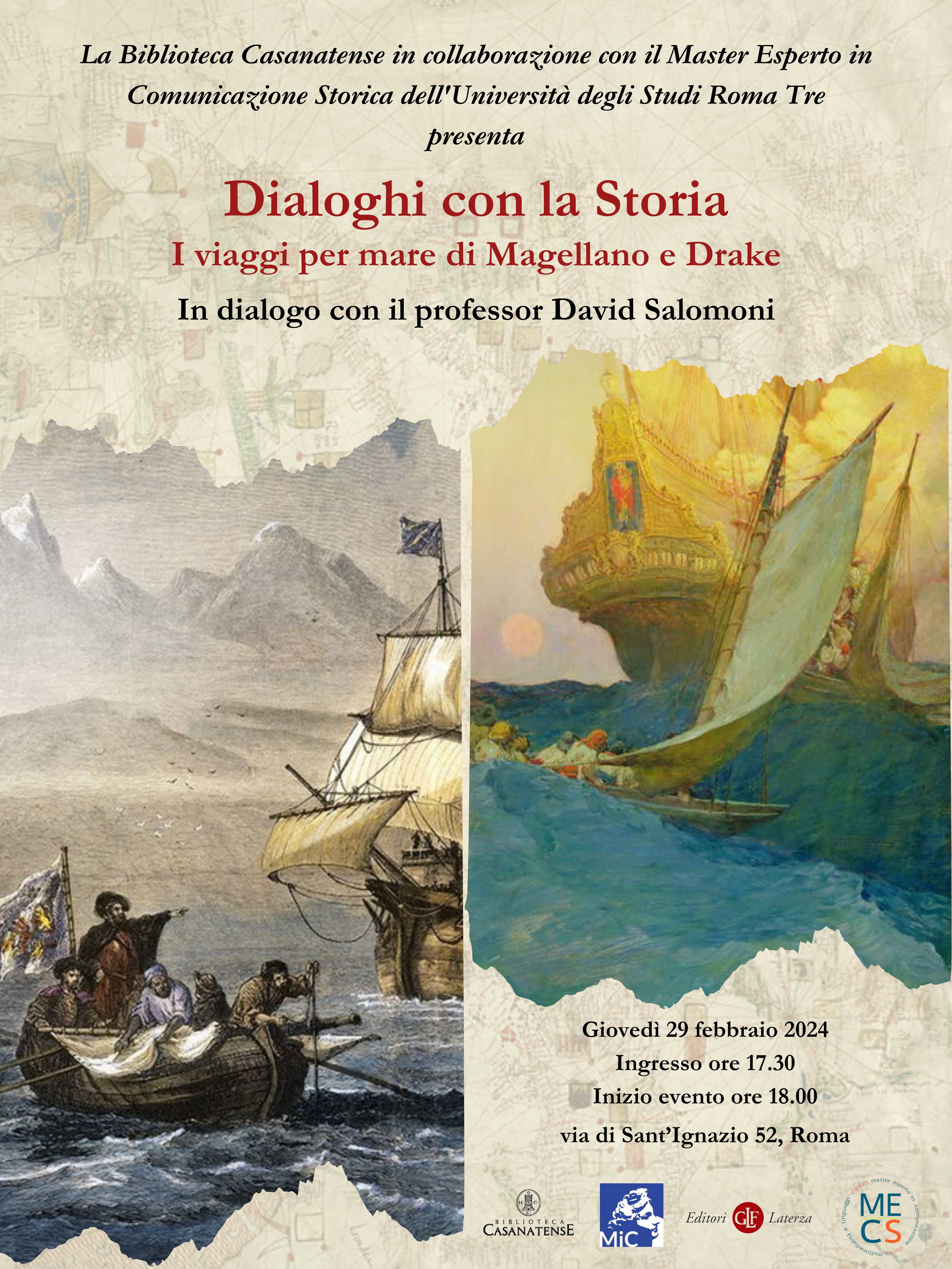 Dialoghi con la Storia. I viaggi per mare di Magellano e Drake